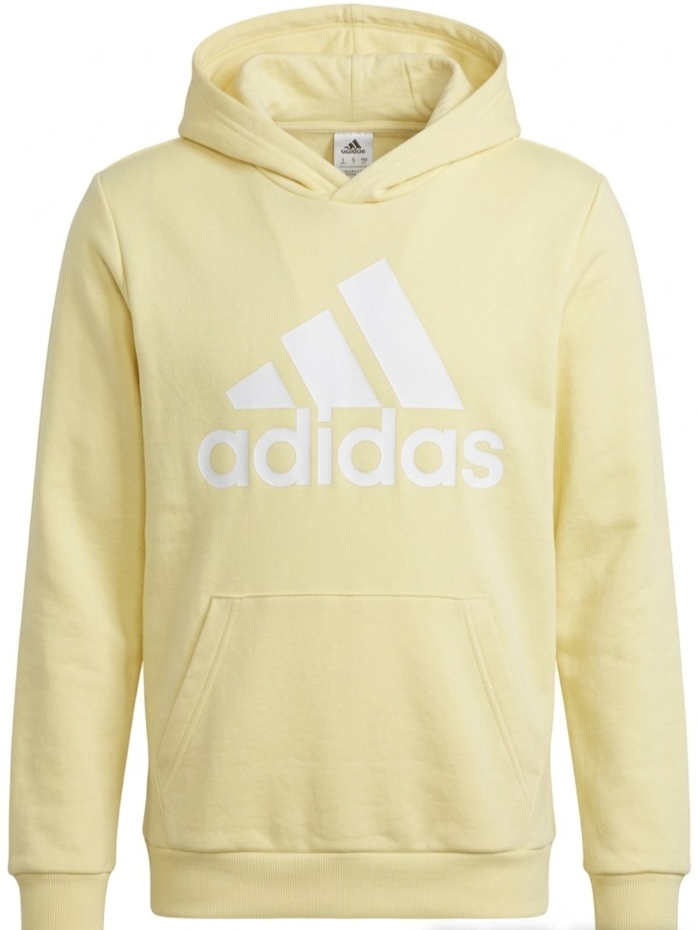 adidas Kids' Yellow Logo Hoodie